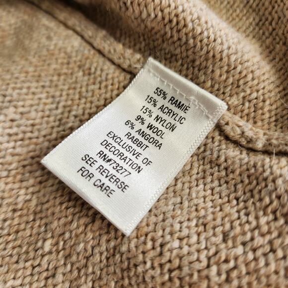 Croft & Barrow Womens Vintage Christmas Ice Skating Sweater Size Large Grandma - Picture 9 of 10